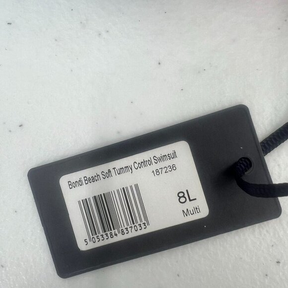 Figleaves Women Size 8L Colorful Geometric One Piece Swimsuit - Picture 5 of 12